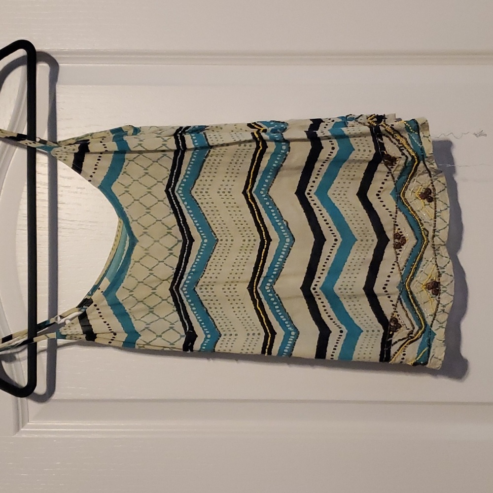 Lucky Brand Adjustable Beaded Tank Top